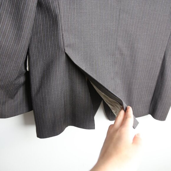 Michael Kors 100% Wool Classic Single Breasted Men's Brown Blazer Coat Size 42R - Picture 9 of 9